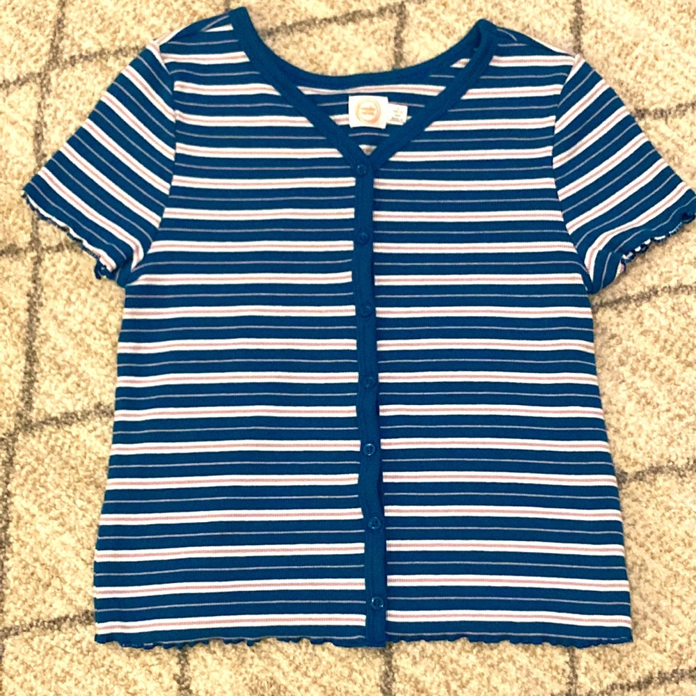 Wonder Nation Vneck Short Sleeve Shirt